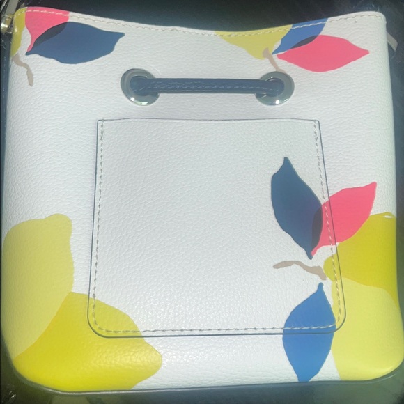Kate Spade White Crossbody Bag with Colorful Leaf Pattern - Picture 12 of 15
